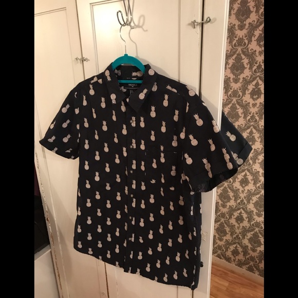 Forever 21 Pineapple Button Down Shirt - Picture 6 of 8